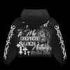 Psalm 23:1 Black Rhinestone Hoodie
