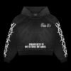 Psalm 23:1 Black Rhinestone Hoodie