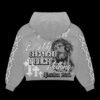 Grey 23 Back Hoodie Psalm 23:1 Gray Rhinestone Hoodie