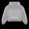 Grey 23 Front Hoodie Psalm 23:1 Gray Rhinestone Hoodie